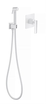 TIMO Torne Смеситель встроенный с гигиеническим душем, белый - фото 11655