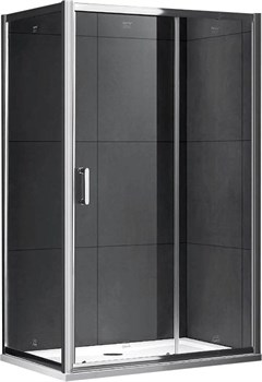 GEMY Victoria 120x80 Душевой уголок, стекло  прозрачное 6 мм, профиль хром - фото 13706