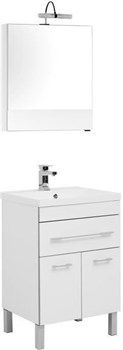 AQUANET Верона NEW 58 Комплект мебели для ванной комнаты (напольный 1 ящик 2 дверцы) - фото 145701