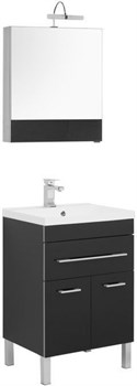 AQUANET Верона NEW 58 Комплект мебели для ванной комнаты (напольный 1 ящик 2 дверцы) - фото 145702