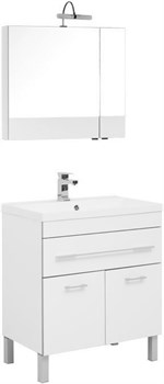 AQUANET Верона NEW 75 Комплект мебели для ванной комнаты (напольный 1 ящик 2 дверцы) - фото 145738