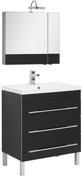 AQUANET Верона NEW 75 Комплект мебели для ванной комнаты (напольный 3 ящика) - фото 145751