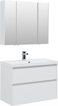 AQUANET Гласс 90 Комплект мебели для ванной комнаты - фото 146066