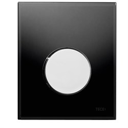 TECEloop Urinal,  стекло черное, клав. хром глянц. - фото 149929