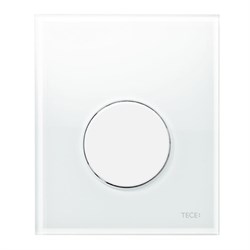 TECE Loop Панель смыва для писсуара стекло белое, клавиша белая - фото 150299
