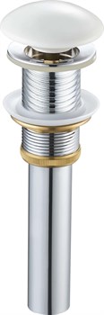 GID Белый керамический донный клапан WH100 без перелива, ширина 7,5 см - фото 167668