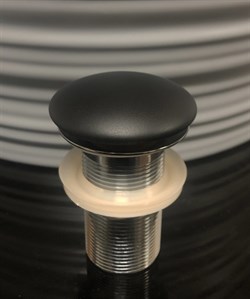 GID Черный матовый керамический донный клапан BLm100, ширина 7,5 см - фото 167683