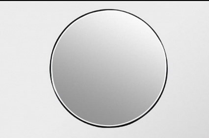 BLACK&WHITE Мебель U903.MR зеркало круглое в раме (800x25) - фото 172173
