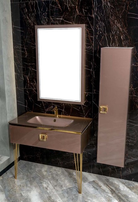 ARMADIART Столешница стекло 100см моноблок Лиловый ARMADIART-852-100-PU - фото 173575
