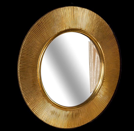 ARMADIART Зеркало SHINE золото d82 - фото 173772