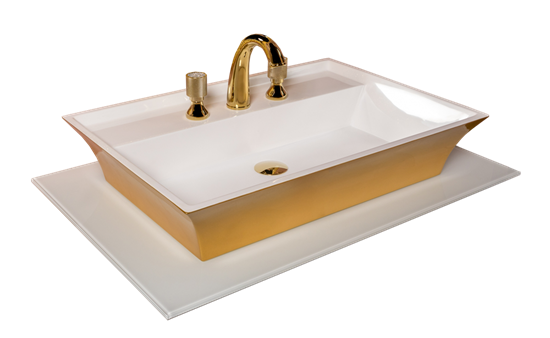ARMADIART Столешница стекло 80см прямая БЕЛАЯ ARMADIART-853-080-WH