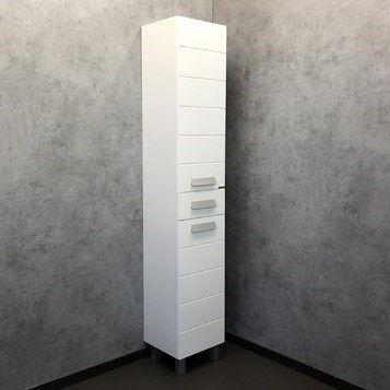 COMFORTY Шкаф-колонна "Модена М-35" белая матовая - фото 176058