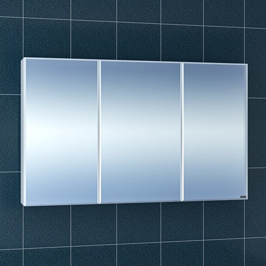 SANTA Зеркальный шкаф СаНта Стандарт 120 113019, цвет белый - фото 178449