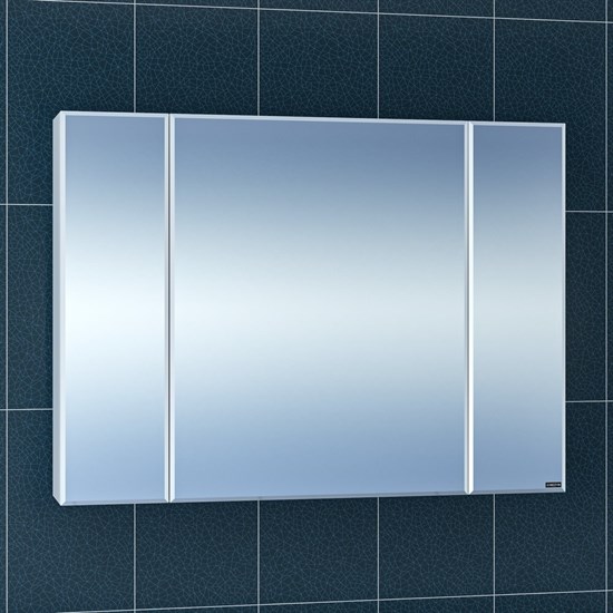 SANTA Зеркальный шкаф СаНта Стандарт 100 113012, цвет белый - фото 178454
