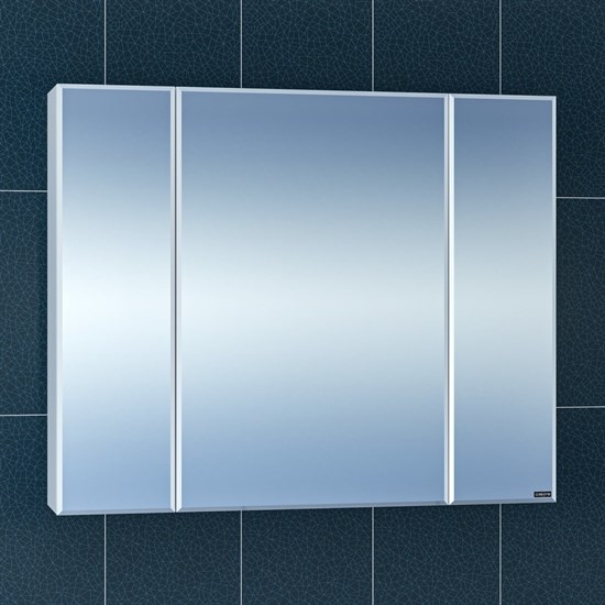 SANTA Зеркальный шкаф СаНта Стандарт 90 113017, цвет белый - фото 178460