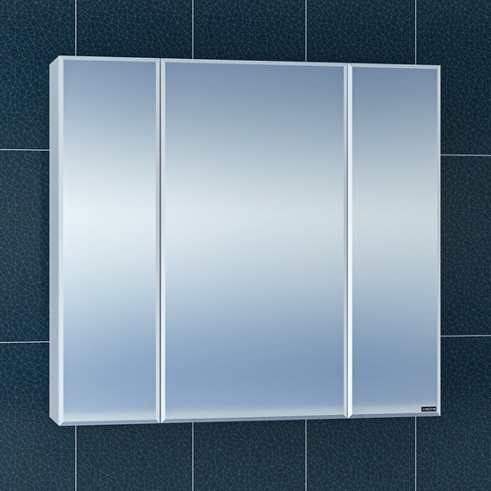 SANTA Зеркальный шкаф СаНта Стандарт 80 113010, цвет белый - фото 178466