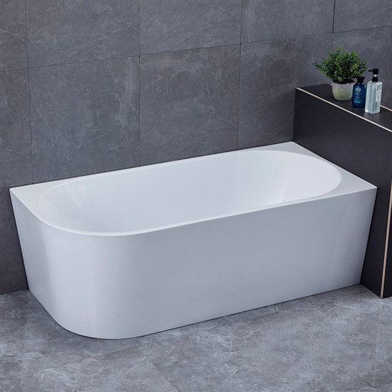 VINCEA Ванна акриловая VBT-402-1500R, 1500*750*580, цвет белый, правая, слив-перелив в комплекте, хром VBT-402-1500R