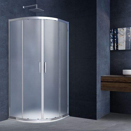 VINCEA Душевой уголок Alhpa VSQ-3AL900MT, 900*900, хром, стекло текстурное VINCEA VSQ-3AL900MT
