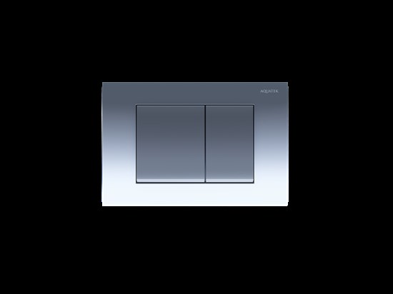 AQUATEK KDI-0000010 (001B) Панель смыва Хром глянец (клавиши квадрат) - фото 195350