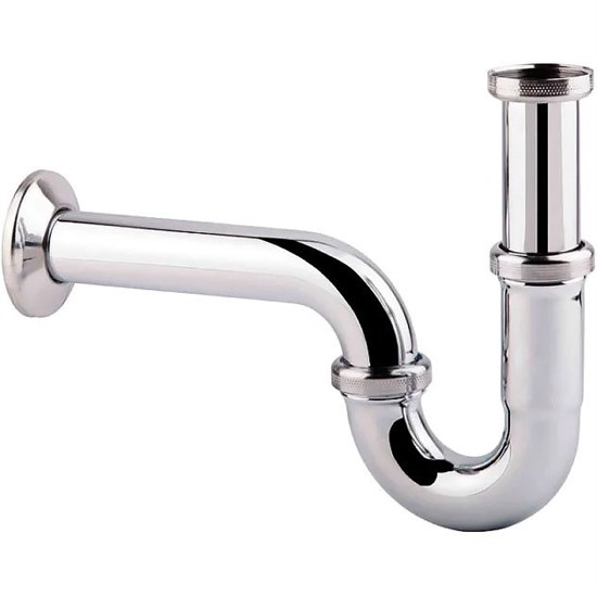 GROHE 28947000 Сифон 1 1/4 для раковины (трубный), хром GROHE-28947000 - фото 199760