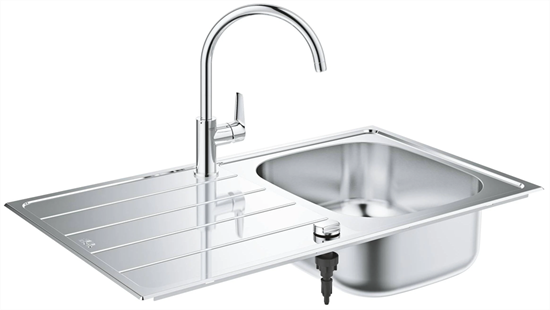 GROHE Мойка и смеситель для мойки K200 45-S 86/50 1.0 31562SD1 GROHE-31562SD1 - фото 200317