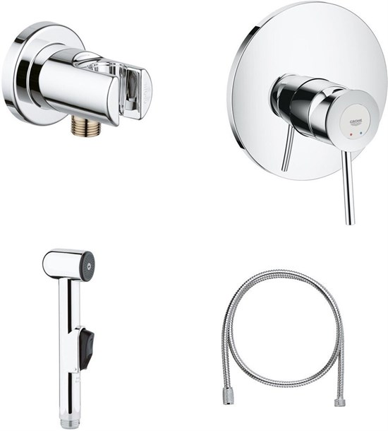 GROHE Набор для гигиенического душа BauClassic 124434 GROHE-124434 - фото 201834