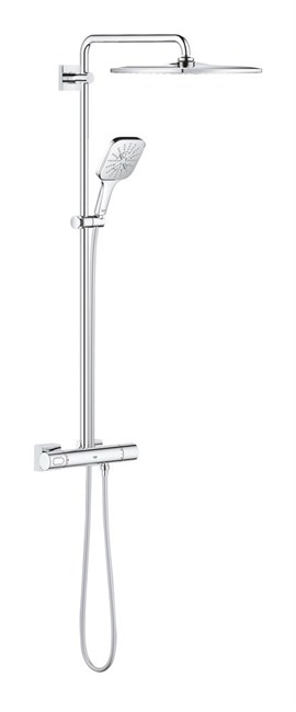 GROHE 26649000 Rainshower SmartActive 310 Mono Cube Душевая система, квадратный, 1 режим струи, с термостатом, хром - фото 202040