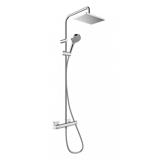 HANSGROHE Душевая система Showerpipe 230 1jet с термостатом Hansgrohe Vernis Shape 26286000 хром 26286000 - фото 204224