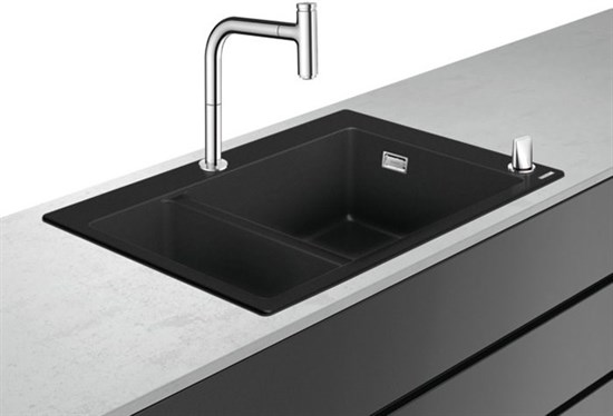 HANSGROHE Кухонная мойка с встроенным смесителем Hansgrohe C51-F635-09 77x51 43220000 - фото 204701