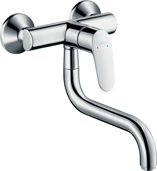 HANSGROHE Смеситель Hansgrohe Focus для кухонной мойки настенный с поворотным изливом 31825000, хром 31825000 - фото 205326