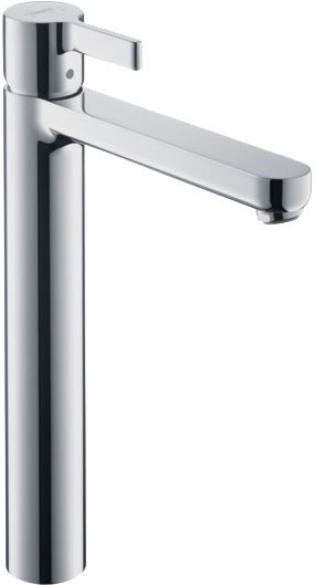 HANSGROHE Смеситель для раковины Hansgrohe Metris S Highriser, однорычажный, без сливного набора 31023000, хром 31023000 - фото 206199