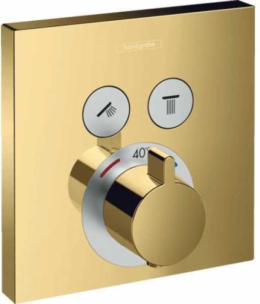 HANSGROHE Термостат для ванны Hansgrohe ShowerSelect на 2 потребителя 15763990 - фото 206787