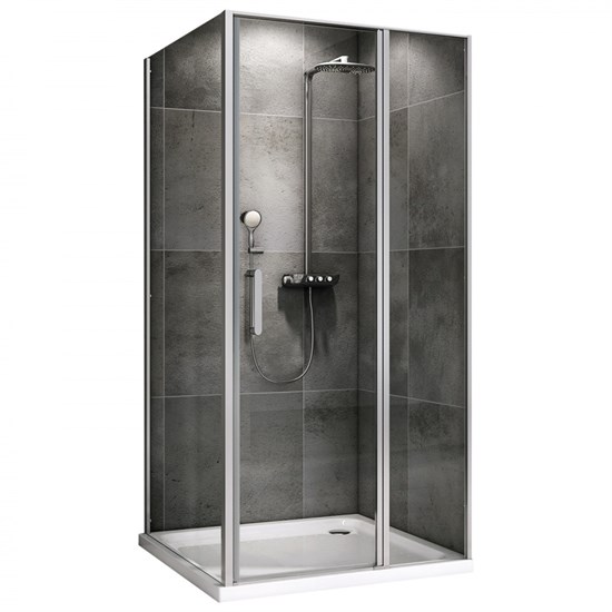 ABBER Душевой уголок  Sonnenstrand AG04100S-S85, размер 100x85 см, двери распашные, стекло 6 мм AG04100S-S85 - фото 209303