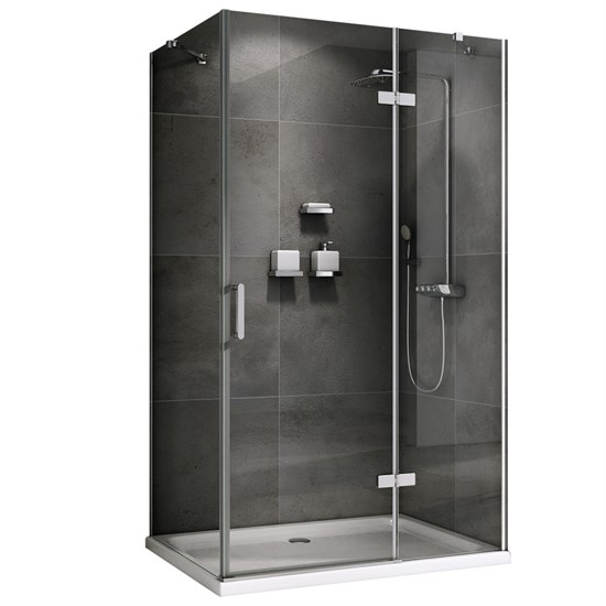 ABBER Душевой уголок  Zart AG08090-S71, размер 90x70 см, двери распашные, стекло 6 мм AG08090-S71 - фото 209389