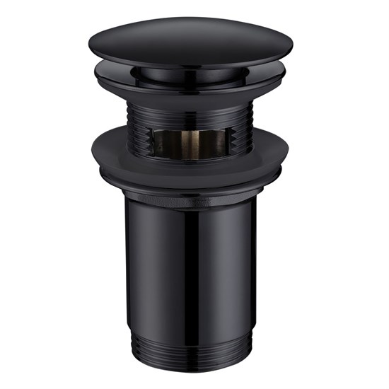 ABBER Донный клапан  AF0010B с переливом, черный матовый - фото 212284