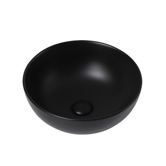 ABBER Раковина накладная  Bequem AC2105MB черная матовая, диаметр 36 см - фото 212983