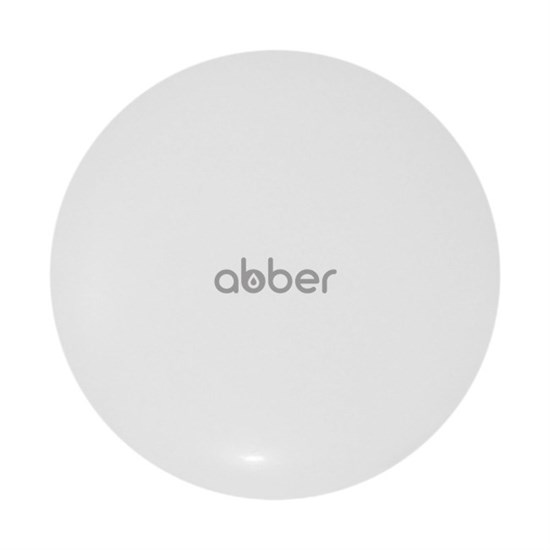 ABBER Накладка на слив для раковины  AC0014MW белая матовая, керамика - фото 227363