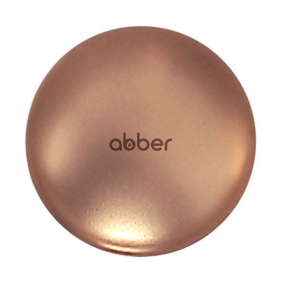 ABBER Накладка на слив для раковины  AC0014MRG розовое золото матовое, керамика - фото 227367