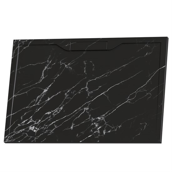 RGW STE Душевой поддон прямоугольный  STE MB Черный мрамор, размер 80x100 см 52342810-14