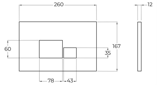 BELBAGNO Кнопка смыва BB072BL, белая глянцевая BB072BL - фото 235056