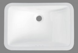 BELBAGNO Раковина керамическая встраиваемая снизу BB1006, прямоугольная, 530х375х210, цвет белый - фото 235350