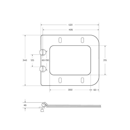 BELBAGNO Due Сиденье дюропласт, soft close, металлическое крепление, цвет белый BB3103/3106SC - фото 235655