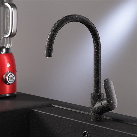 AM.PM F8007722 Like, смеситель для кухни с каналом для питьевой воды, черный, шт. - фото 240894