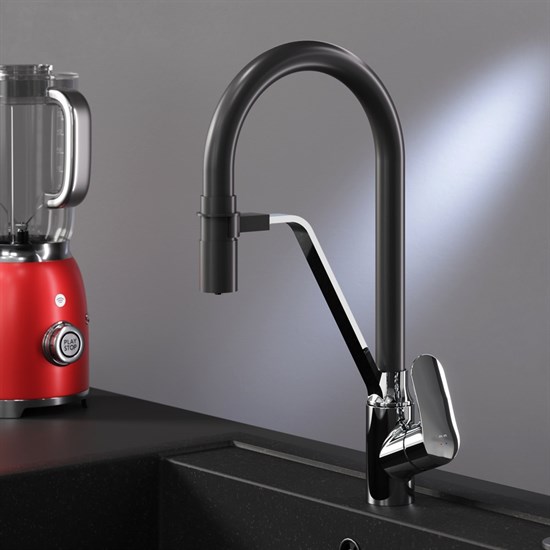AM.PM F8007802 Like, смеситель для кухни с каналом для питьевой воды и гибким изливом, хром, шт. - фото 240959