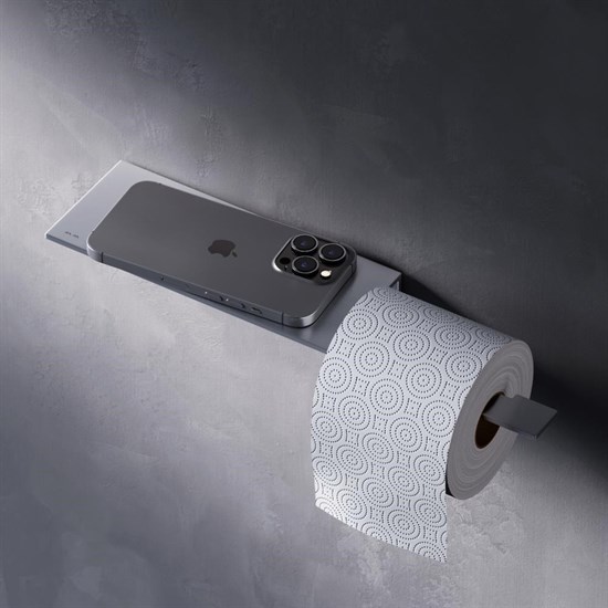 AM.PM A7454300 Sense L Держатель для туалетной бумаги с полкой - фото 242888