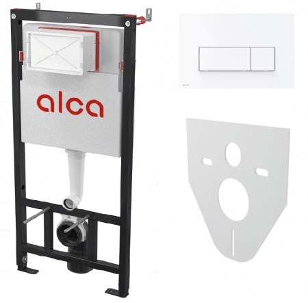 ALCA PLAST Set 4в1 для установки унитаза с панелью смыва белой - фото 246639