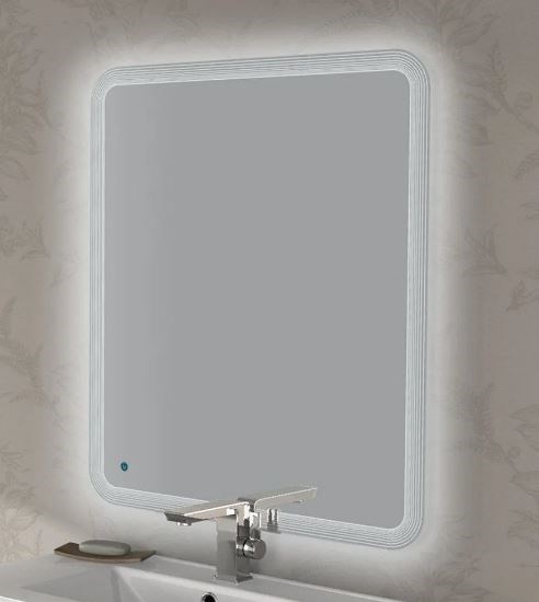 CEZARES Зеркало со встроенной LED подсветкой и сенсорным выключателем Touch system, реверсивное, 60x90 - фото 247725