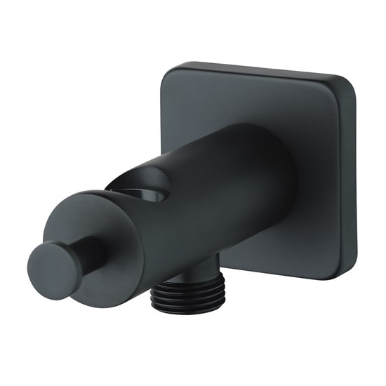 LEMARK Подключение  для душевого шланга с креплением для лейки, цвет черный - фото 249326