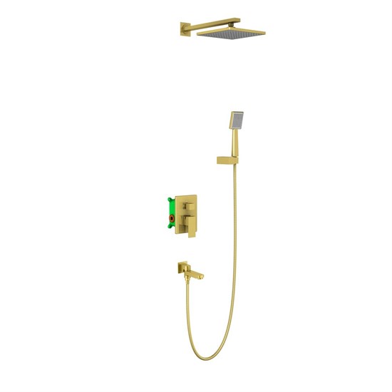 TIMO Selene Душевая система встроенная (SX-3069/17SM), цвет золото матовое - фото 251320