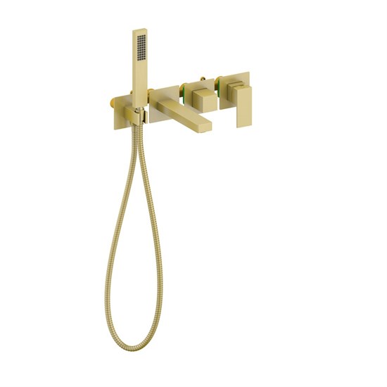 TIMO Selene Смеситель встроенный для ванны с душем (2014/17YSM), цвет золото матовое - фото 251515